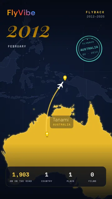 Un avión sobrevolando Australia con un sello de pasaporte de Australia